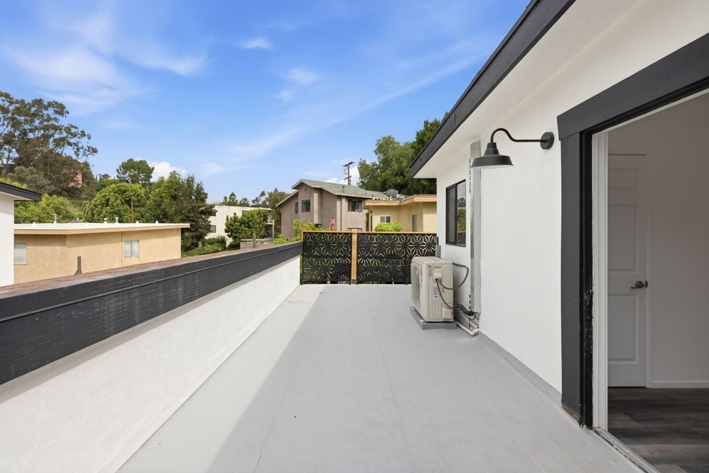 Rooftop deck on the 3680 Curlew St garage conversion